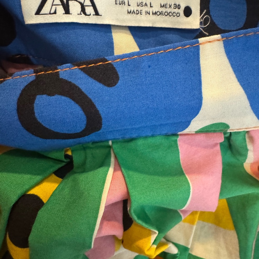 Zara Multicolor A-Line Skirt - Picture 2 of 2